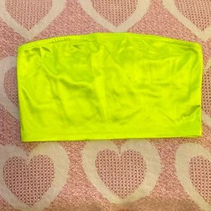 Neon green tube top size M
